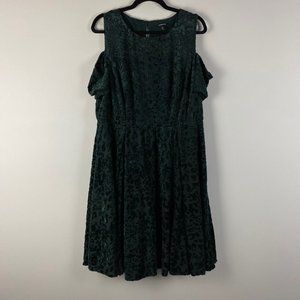 Torrid Dark Green Leopard Print Dress
